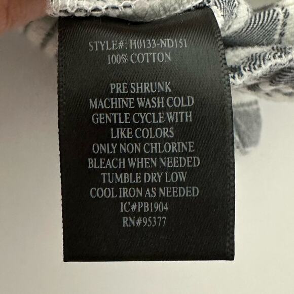 Sanctuary Women's Blue White Striped Drawstring Shorts Size Medium Coastal - Picture 8 of 10